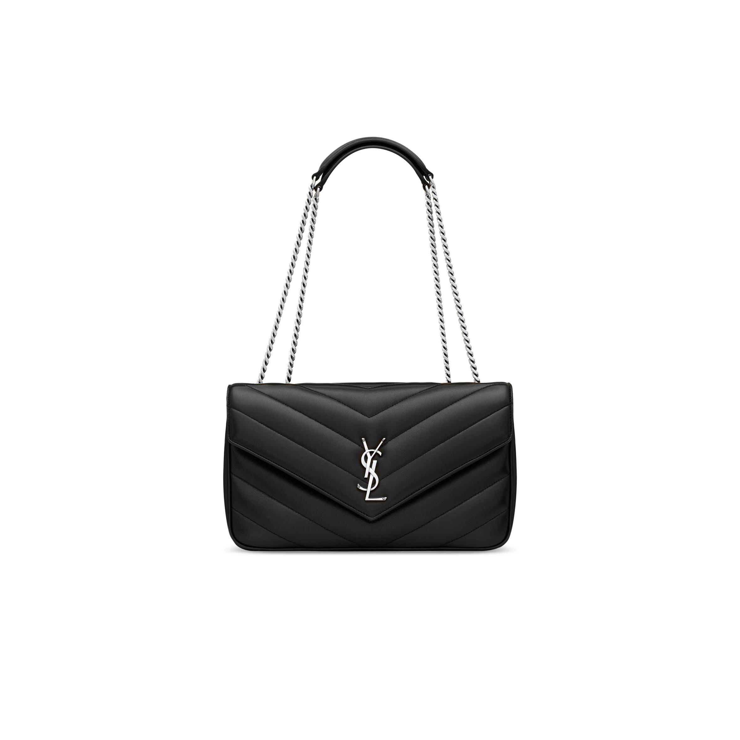 Y51 loulou medium in matelassÉ lambskin 801439aae4y1000 (29*17*8cm)